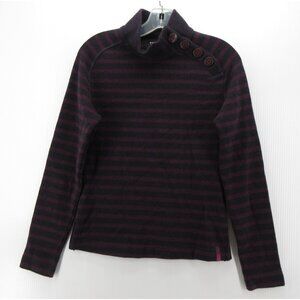 Mountain Hardwear Sweater Small Wool Blend Pullover Striped Logo